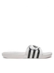 Adidas Klapki adissage F35573 Biały. Białe klapki Adidas, bez wzorów, z tworzywa sztucznego, bez obcasa. Za 109.99 zł.