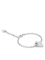 Guess Bransoletka JUBB06 074JW Srebrny. Szare bransoletki Guess, srebrne. Za 231.99 zł.