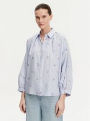 Weekend Max Mara Koszula Gilly 2515111132 Błękitny Relaxed Fit. Niebieskie koszule Weekend Max Mara, bez wzorów, z bawełny, bez kołnierzyka, bez ramiączek. Za 639.99 zł.