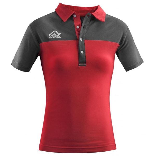 Damska koszulka polo Acerbis Belatrix. Czerwone koszulki polo ACERBIS, l, bez wzorów, z bawełny, bez kołnierzyka, bez ramiączek. Za 169.00 zł.