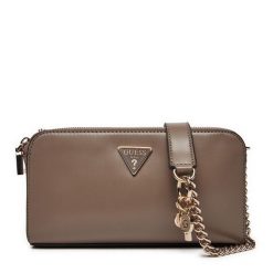 Torebka Guess. Brązowe listonoszki Guess, z aplikacjami, bez dodatków. Za 549.99 zł.
