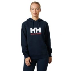 Bluza damska Helly Hansen HH Logo Hoodie 2.0. Niebieskie bluzy Helly Hansen, s, bez wzorów, bez kaptura. Za 384.50 zł.