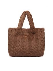 Guess Torebka W6BZ14 W4361 Brązowy. Brązowe torebki klasyczne Guess, z aplikacjami, z materiału, bez dodatków. Za 394.99 zł.