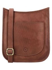 HIDE & STITCHES Skórzana torebka "Jura" w kolorze jasnobrązowym - 20 x 21 x 8 cm rozmiar: onesize. Brązowe torby na ramię HIDE & STITCHES, bez wzorów, z materiału, na ramię, bez dodatków. Za 217.99 zł.