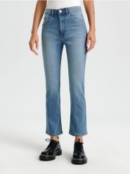 Jeansy flare - niebieski. Niebieskie jeansy Sinsay, l, bez wzorów. Za 69.99 zł.