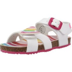 Sandały AGATHA RUIZ DE LA PRADA 242938A Biały. Białe sandały Agatha Ruiz de la Prada, bez wzorów, z materiału, bez obcasa, bez zapięcia. Za 124.99 zł.