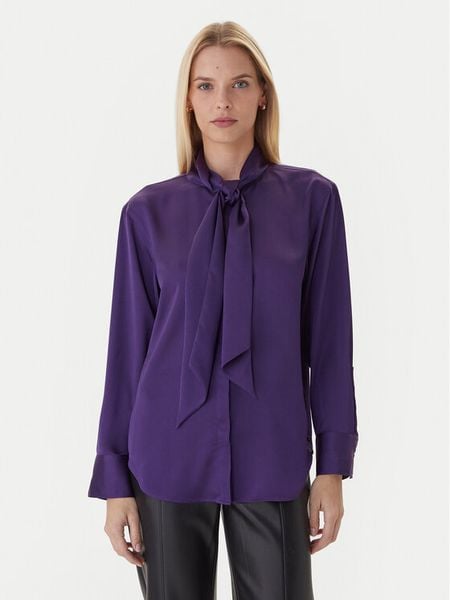 Calvin Klein Bluzka LV044D125G Fioletowy Regular Fit. Fioletowe bluzki Calvin Klein, m, bez wzorów, z syntetyku, bez kołnierzyka, bez ramiączek. Za 289.99 zł.