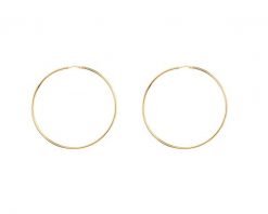 Kolczyki srebrne - koła, 55 mm. Szare kolczyki Apart, pozłacane. Za 249.00 zł.