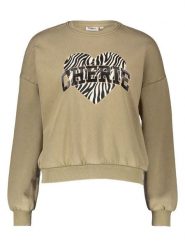 ONLY Bluza w kolorze beżowym rozmiar: M. Brązowe bluzy sportowe Only, m, bez wzorów, z bawełny, bez kaptura. Za 97.51 zł.
