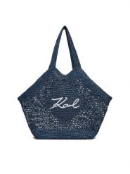 KARL LAGERFELD Torebka B2W46068 Granatowy. Niebieskie torebki klasyczne KARL LAGERFELD, bez wzorów, z materiału, bez dodatków. Za 849.99 zł.