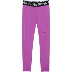 Damskie Legginsy Treningowe Strong Training Leggings. Fioletowe legginsy Puma, bez wzorów, trekkingowe. Za 237.99 zł.
