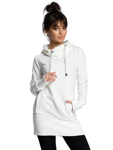 Be Wear Bluza w kolorze kremowym rozmiar: XL. Brązowe bluzy Be Wear, xl, bez wzorów, z kapturem. Za 91.12 zł.