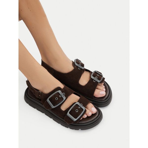 Sandały G-Star. Brązowe sandały G-Star, bez wzorów, retro, bez obcasa, na płaskiej podeszwie, bez zapięcia. Za 159.99 zł.