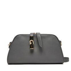Torebka Furla. Szare listonoszki Furla, bez wzorów, bez dodatków. Za 919.99 zł.
