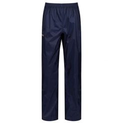 Damskie Wodoodporne Spodnie Overtrouser. Niebieskie spodnie sportowe Regatta, na lato, m, bez wzorów, trekkingowe. Za 87.99 zł.