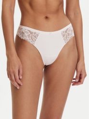 BOSS Stringi Blossom 50556195 Różowy jasny. Czerwone stringi Boss, bez wzorów, z syntetyku. Za 149.99 zł.