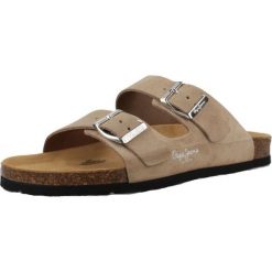 Sandały PEPE JEANS OBAN SUEDE W Jasnobrązowy. Brązowe sandały Pepe Jeans, bez wzorów, z jeansu, bez obcasa, bez zapięcia. Za 231.99 zł.
