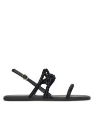 KARL LAGERFELD Sandały Olympia KL87425 Czarny. Czarne sandały KARL LAGERFELD, bez wzorów, ze skóry, bez obcasa, na płaskiej podeszwie, bez zapięcia. Za 519.99 zł.