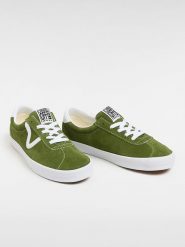 Vans Skórzane sneakersy "Sport Low" w kolorze zielonym rozmiar: 43. Zielone trampki Vans, bez wzorów, bez zapięcia. Za 252.95 zł.