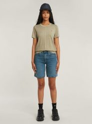 G-Star Koszulka w kolorze khaki rozmiar: M. Brązowe bluzki G-Star, m, bez wzorów, z bawełny, retro, bez kołnierzyka, bez ramiączek. Za 101.94 zł.