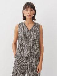 Someday Bluzka w kolorze biało-oliwkowym rozmiar: 38. Białe bluzki someday., bez wzorów, bez kołnierzyka, bez ramiączek. Za 113.90 zł.