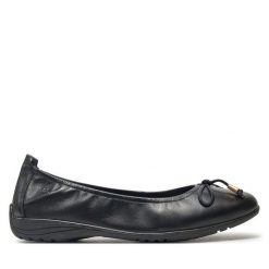 Baleriny Josef Seibel. Czarne baleriny Josef Seibel, bez wzorów, bez obcasa. Za 199.99 zł.