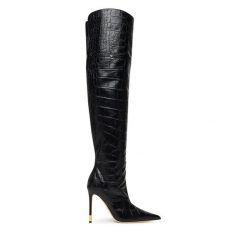 Kozaki Elisabetta Franchi. Czarne kozaki Elisabetta Franchi, bez obcasa, na szpilce, bez zapięcia. Za 3,689.00 zł.