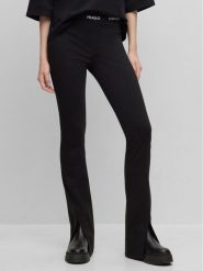 Hugo Spodnie materiałowe Haskanna 50493781 Czarny Slim Fit. Czarne spodnie materiałowe Hugo, bez wzorów, z materiału. Za 469.99 zł.