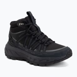 Buty turystyczne damskie Jack Wolfskin Wild Hike Texapore Mid. Czarne trekkingi Jack Wolfskin, z materiału, przed kolano, trekkingowe. Za 629.99 zł.