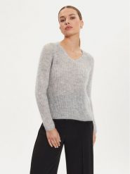 Max Mara Leisure Sweter Fresis 2426366118 Szary Relaxed Fit. Szare swetry Max Mara Leisure, s, bez wzorów, z syntetyku, bez ramiączek. Za 479.99 zł.
