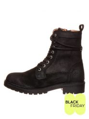 TRAVELIN' Skórzane botki w kolorze czarnym rozmiar: 37. Czarne botki Travelin', bez wzorów, z okrągłym noskiem, bez obcasa, bez zapięcia. Za 231.68 zł.