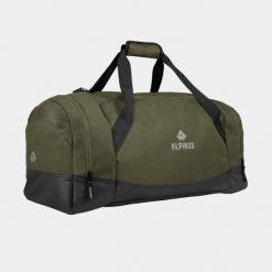 Torba sportowa, turystyczna Alpinus Avila 60 litrów. Zielone torby na ramię Alpinus, bez wzorów, z materiału, sportowe, na ramię, bez dodatków. Za 169.99 zł.