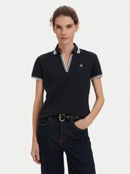 Beverly Hills Polo Club Polo P-SS26W-P0300 Granatowy Regular Fit. Niebieskie koszulki polo Beverly Hills Polo Club, m, bez wzorów, z bawełny, bez kołnierzyka, bez ramiączek. Za 239.99 zł.