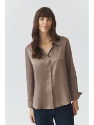 TATUUM Koszula "Nikali" w kolorze szarobrązowym rozmiar: 44. Brązowe koszule Tatuum, bez wzorów, z wiskozy, bez kołnierzyka, bez ramiączek. Za 131.12 zł.