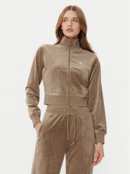 Guess Bluza V3BQ22 KBXI2 Brązowy Regular Fit. Brązowe bluzy Guess, xs, z aplikacjami, z syntetyku, bez kaptura. Za 209.99 zł.