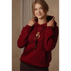 Bluza JD ATTACK Mila. Brązowe bluzy JD ATTACK, bez wzorów, bez kaptura. Za 239.00 zł.