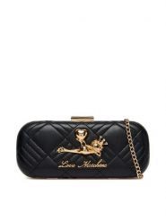 LOVE MOSCHINO Torebka JC4270PP0OKH100C Czarny. Czarne torebki klasyczne Love Moschino, bez wzorów, ze skóry, bez dodatków. Za 839.99 zł.
