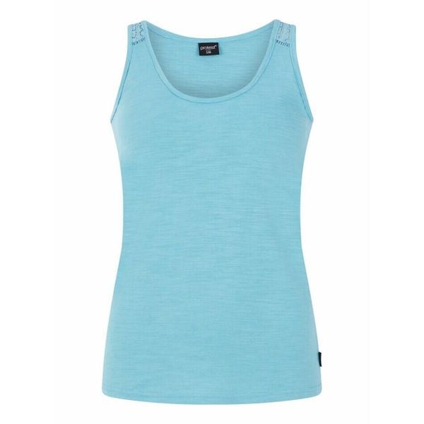 Damski tank top Protest Prtimpulse. Niebieskie topy Protest, bez wzorów, bez kołnierzyka, bez ramiączek. Za 154.50 zł.