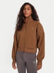 Adidas by Stella McCartney Bluza Knitted Track Top JX6782 Brązowy Regular Fit. Brązowe bluzy adidas by Stella McCartney, xs, bez wzorów, z syntetyku, bez kaptura. Za 809.99 zł.