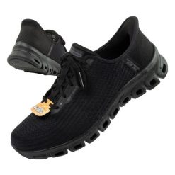 Buty sportowe damskie Skechers Glide Step wodoodporne Slip-ins. Czarne obuwie sportowe Skechers, bez zapięcia, trekkingowe, Skechers Sport. Za 279.00 zł.