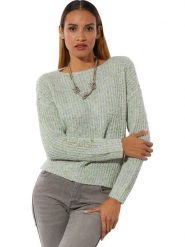 Creation L Sweter w kolorze zielono-błękitnym rozmiar: 42. Niebieskie swetry creation L, l, bez wzorów, ze splotem, bez ramiączek. Za 72.95 zł.