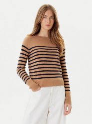 Marella Sweter Pace 2523366244 Beżowy Regular Fit. Brązowe swetry Marella, xxl, bez wzorów, z kaszmiru, bez ramiączek. Za 1,089.00 zł.