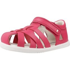 Sandały BOBUX TROPICANA II Rose. Czerwone sandały BOBUX, bez wzorów, ze skóry, sportowe, bez obcasa, bez zapięcia. Za 270.99 zł.