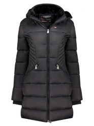 Geographical Norway Płaszcz zimowy "Bee" w kolorze czarnym rozmiar: M. Czarne płaszcze Geographical Norway, na zimę, m, bez wzorów, z puchu, bez kaptura. Za 306.01 zł.