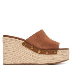 Espadryle MICHAEL Michael Kors. Brązowe espadryle MICHAEL Michael Kors, bez wzorów, bez obcasa, bez zapięcia. Za 739.99 zł.