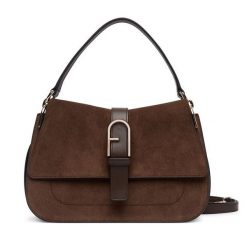 Torebka Furla. Brązowe torebki klasyczne Furla, bez wzorów, bez dodatków. Za 2,049.00 zł.