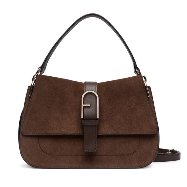 Torebka Furla. Brązowe torebki klasyczne Furla, bez wzorów, bez dodatków. Za 2,049.00 zł.