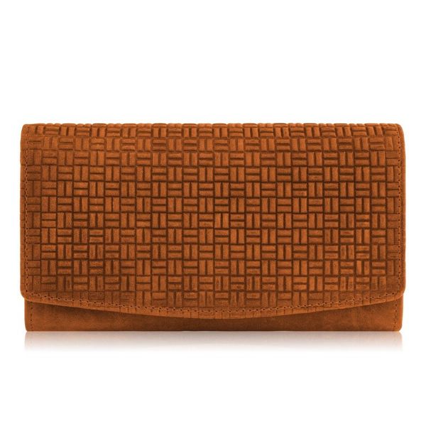 Portfel skórzany vintage pomarańczowy Paolo Peruzzi T-109-HOR. Brązowe portfele PAOLO PERUZZI, bez wzorów, ze skóry. Za 69.00 zł.