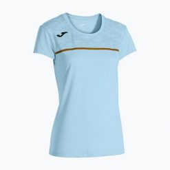 Koszulka do biegania damska Joma Record III. Niebieskie koszulki sportowe Joma, bez wzorów, bez ramiączek, do biegania. Za 79.99 zł.