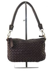 Amara Skórzana torebka "Boris" w kolorze brązowym - 24 x 16 x 7 cm rozmiar: onesize. Brązowe torby na ramię Amara, bez wzorów, z materiału, na ramię, bez dodatków. Za 304.56 zł.